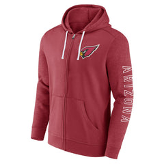 Arizona Cardinals Offensive Lineup Hoodie Full-Zip Hoodie - Cardinal - Fanatics