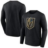 Vegas Golden Knights Primary Logo Team Long Sleeve T-Shirt - Black | NHL on sale