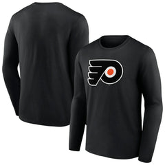 Philadelphia Flyers Primary Logo Team Long Sleeve T-Shirt - Black | NHL discount