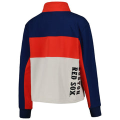 Boston Red Sox The Wild Collective Women's Color Block Half-Zip Jacket Online
