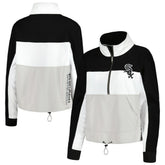 Chicago White Sox The Wild Collective Women's Color Block Half-Zip Jacket Sale