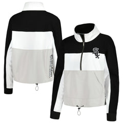 Chicago White Sox The Wild Collective Women's Color Block Half-Zip Jacket Sale