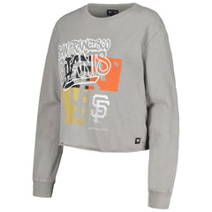 San Francisco Giants The Wild Collective Women's Cropped Long Sleeve T-Shirt Sale