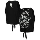 Chicago White Sox The Wild Collective Women's Twisted Tie Front Tank Top Discount