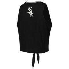 Chicago White Sox The Wild Collective Women's Twisted Tie Front Tank Top Discount