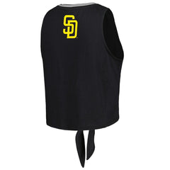San Diego Padres The Wild Collective Women's Twisted Tie Front Tank Top Outlet