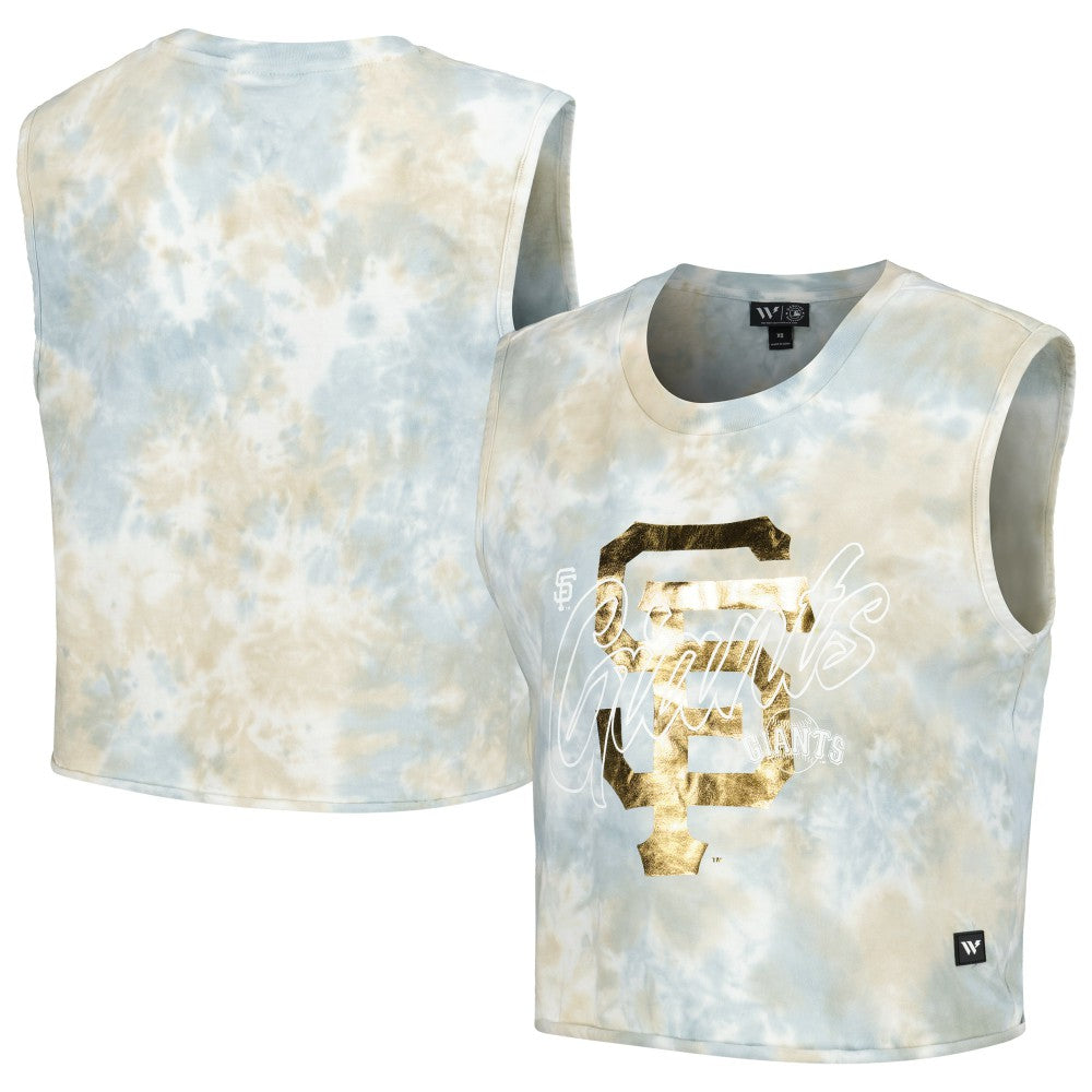 San Francisco Giants The Wild Collective Women's Washed Muscle Tank Top Sale