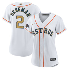 Alex Bregman Houston Astros Nike Women's 2023 Gold Collection Replica Player Jersey Outlet