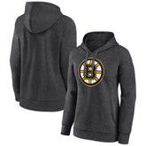 Boston Bruins Women's Primary Logo Pullover Hoodie - Charcoal | NHL on sale