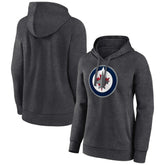 Winnipeg Jets Women's Primary Logo Pullover Hoodie - Charcoal | NHL sale