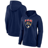 Florida Panthers Women's Primary Logo Pullover Hoodie - Navy | NHL Lifestyle