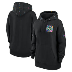 New York Jets Women's 2023 NFL Crucial Catch Club Pullover Hoodie - Black - Nike