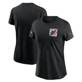 Arizona Cardinals Women's Crucial Catch Sideline Tri-Blend T-Shirt - Black - Nike