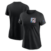 Atlanta Falcons Women's Crucial Catch Sideline Tri-Blend T-Shirt - Black - Nike