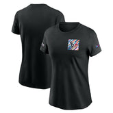 Houston Texans Women's Crucial Catch Sideline Tri-Blend T-Shirt - Black - Nike