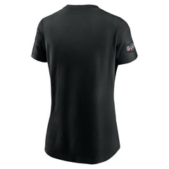 Houston Texans Women's Crucial Catch Sideline Tri-Blend T-Shirt - Black - Nike