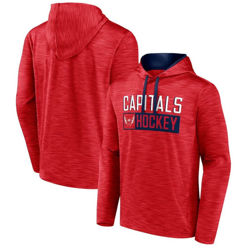 Washington Capitals Fanatics Close Shave Pullover Hoodie - Heather Red | Fanatics sale