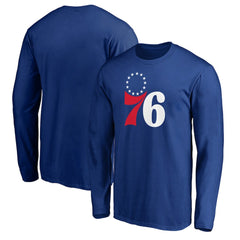 Philadelphia 76ers Primary Team Logo Long Sleeve T-Shirt Royal