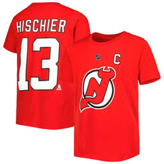 Nico Hischier New Jersey Devils Youth Player Name & Number T-Shirt - Red | NHL Clearance