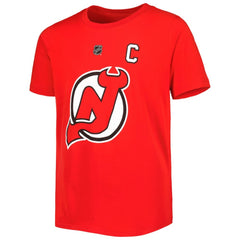 Nico Hischier New Jersey Devils Youth Player Name & Number T-Shirt - Red | NHL Clearance