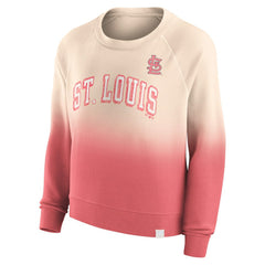 St. Louis Cardinals Fanatics Women's Luxe Lounge Arch Raglan Pullover Sweatshirt Sale