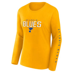 St. Louis Blues Fanatics Women's Long and Short Sleeve Two-Pack T-Shirt Set - Blue | Fanatics discount