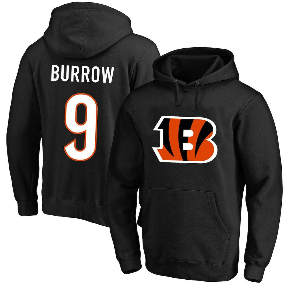 Joe Burrow Cincinnati Bengals Big & Tall Fleece Name & Number Pullover Hoodie - Black - Fanatics