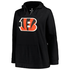 Joe Burrow Cincinnati Bengals Profile Women's Plus Size Player Name & Number Pullover Hoodie - Black - NFL