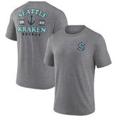 Seattle Kraken Fanatics Winger Tri-Blend T-Shirt - Heather Gray | Fanatics Lifestyle