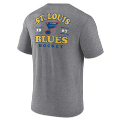 St. Louis Blues Fanatics Winger Tri-Blend T-Shirt - Heather Gray | Fanatics near me