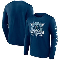 Seattle Kraken Fanatics Rinkside Long Sleeve T-Shirt - Deep Sea Blue | Fanatics online