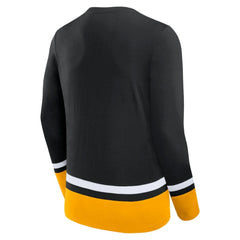 Boston Bruins Fanatics Back Pass Lace-Up Long Sleeve T-Shirt - Black | Fanatics near me