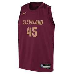 Nike Donovan Mitchell Cleveland Cavaliers Youth Swingman Jersey Icon Editi- Wine