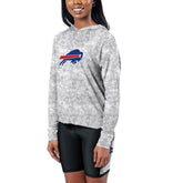Buffalo Bills Certo Women's Session Pullover Hoodie - Gray - NFL