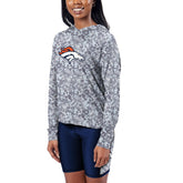 Denver Broncos Certo Women's Session Pullover Hoodie - Navy - NFL