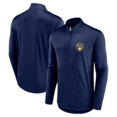 Milwaukee Brewers Fanatics Quarterback Quarter-Zip Top Outlet