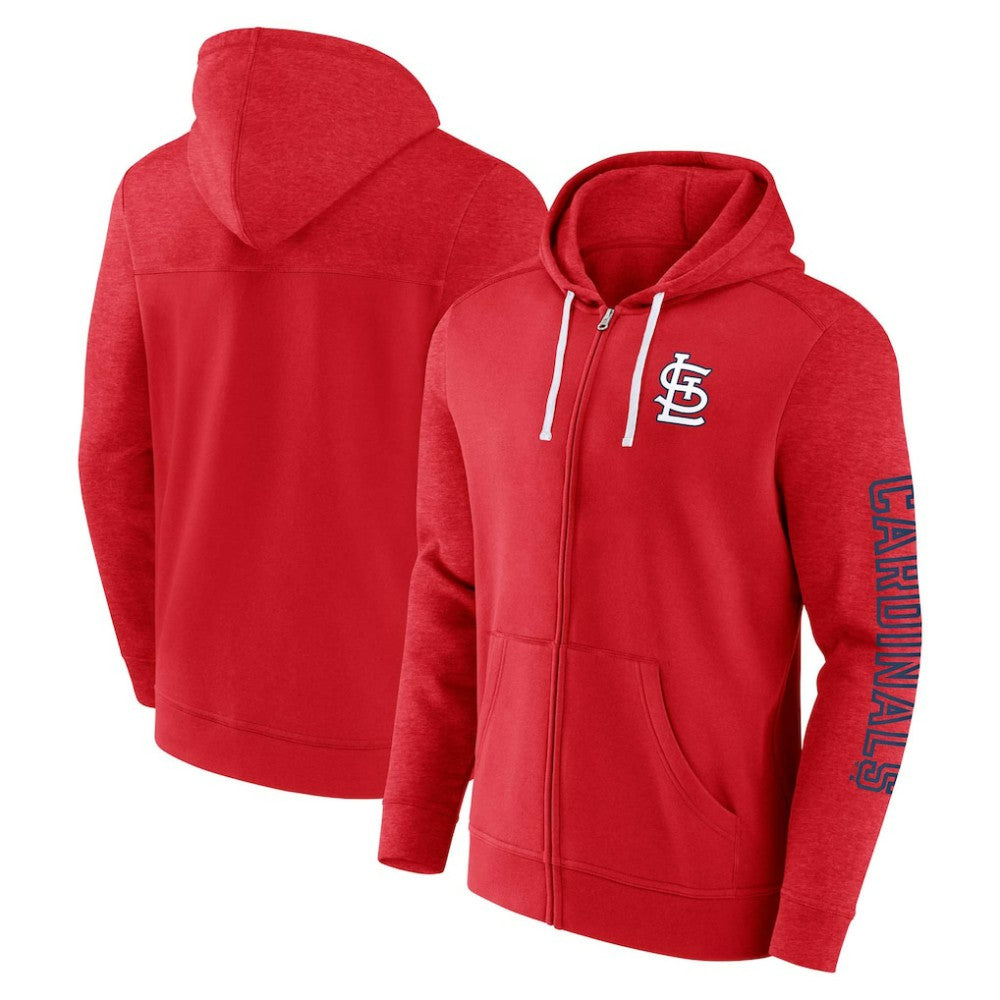 St. Louis Cardinals Fanatics Offensive Line Up Lightweight Full-Zip Hoodie Discount