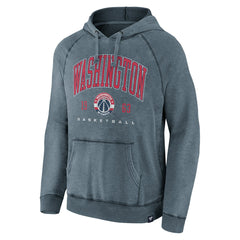 Fanatics Washington Wizards Foul Trouble Snow Wash Raglan Pullover Hoodie Heather Navy