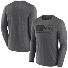 Fanatics Miami Heat Three-Point Play T-Shirt Heather Charcoal