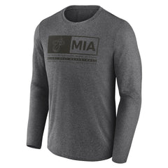 Fanatics Miami Heat Three-Point Play T-Shirt Heather Charcoal