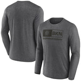 Fanatics Brooklyn Nets Three-Point Play T-Shirt Heather Charcoal