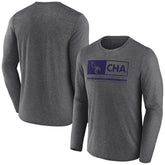 Fanatics Charlotte Hornets Three-Point Play T-Shirt Heather Charcoal