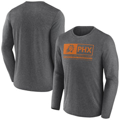 Fanatics Phoenix Suns Three-Point Play T-Shirt Heather Charcoal