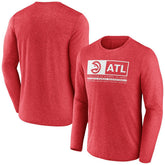 Fanatics Atlanta Hawks Three-Point Play T-Shirt Heather Red
