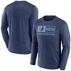 Fanatics Memphis Grizzlies Three-Point Play T-Shirt Heather Navy