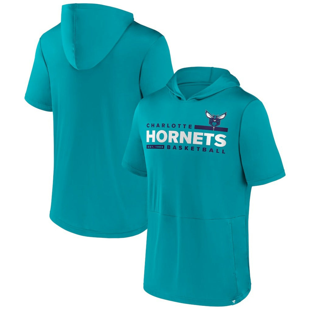 Fanatics Charlotte Hornets Possession Hoodie T-Shirt Teal