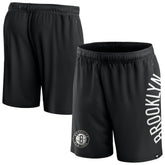 Fanatics Brooklyn Nets Post Up Mesh Shorts Black