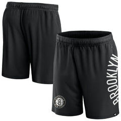 Fanatics Brooklyn Nets Post Up Mesh Shorts Black