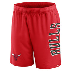 Fanatics Chicago Bulls Post Up Mesh Shorts Red