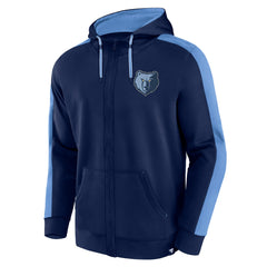 Fanatics Memphis Grizzlies Rainbow Shot Full-Zip Hoodie Navy
